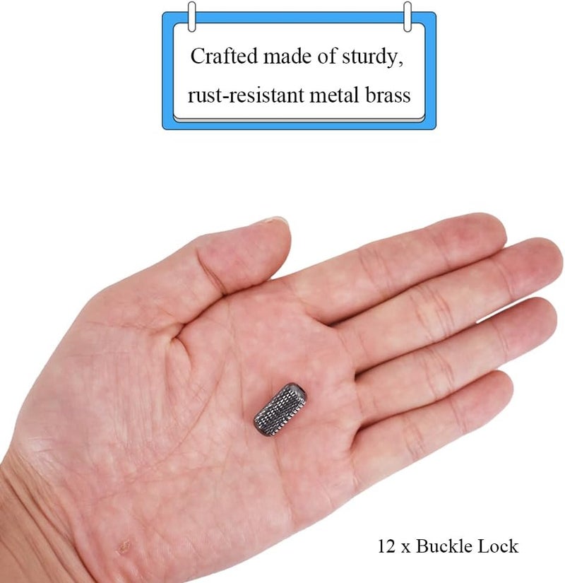 Ckyleole Shoelaces Buckle Lock No Tie Shoe Lace Turnbuckle Metal Laces Clasps Capsule Shoelaces Tip End Laces Rotating Lock - Image 2